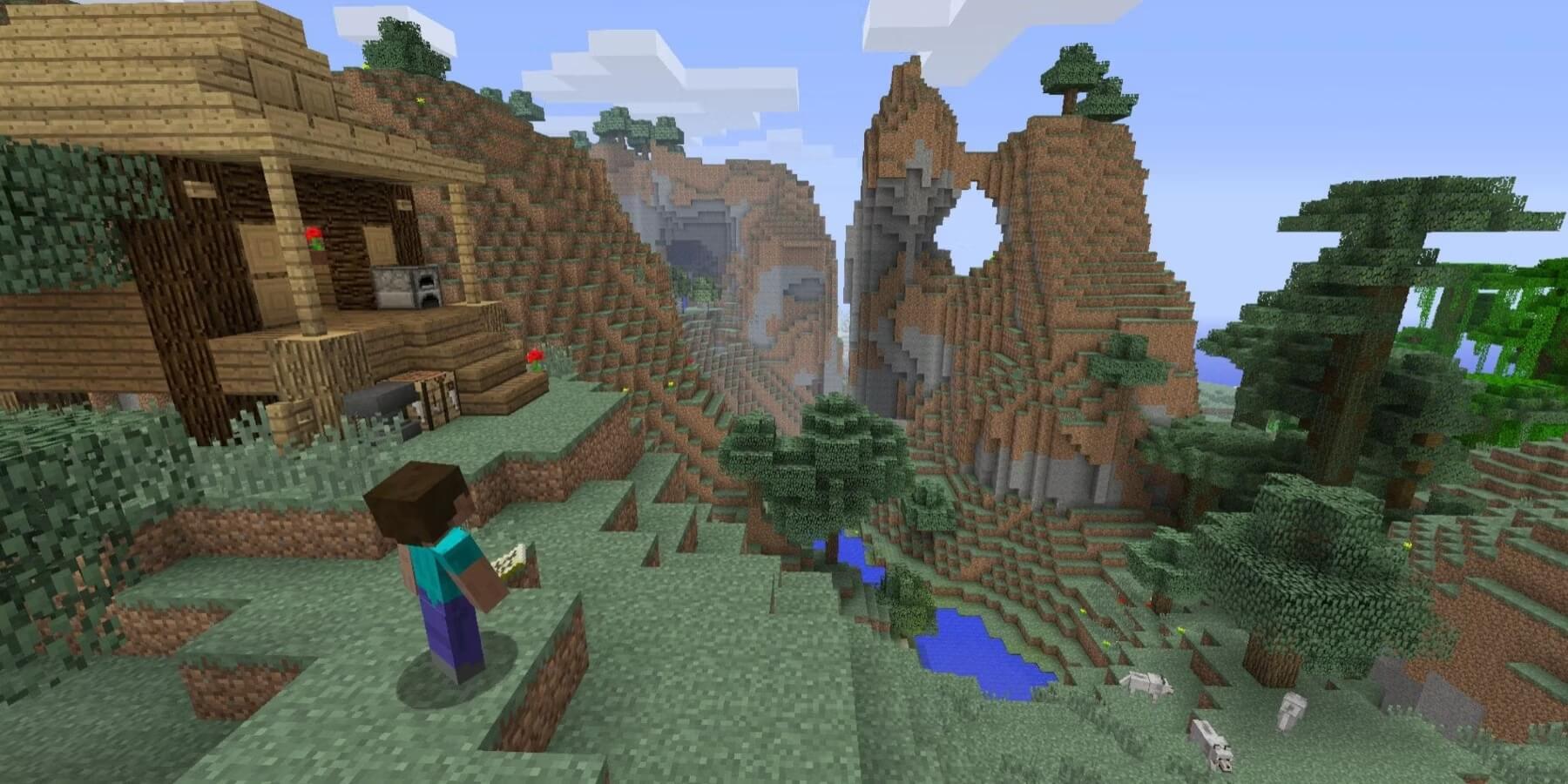 Đi bộ 10 triệu block trong Minecraft, thế giới trở nên kỳ lạ
